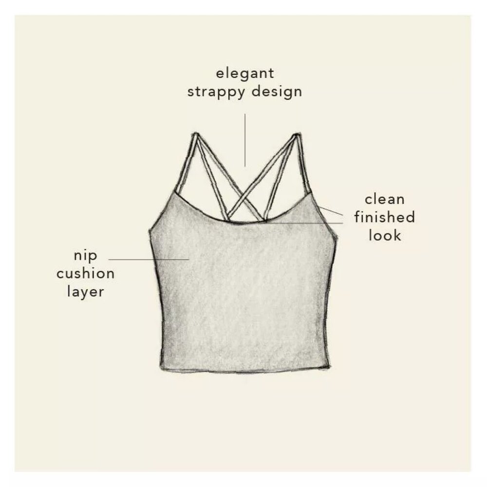 Blogilates Strappy Cropped Tank Top, Lime Green, S - Picture 2 of 3